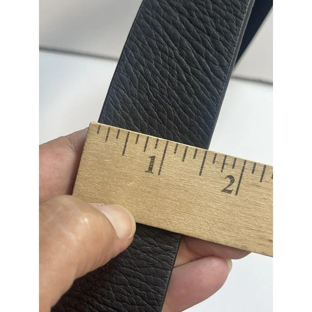 B-Low The Belt Black Leather Frank Belt Sz L New W/Missing Metal Point